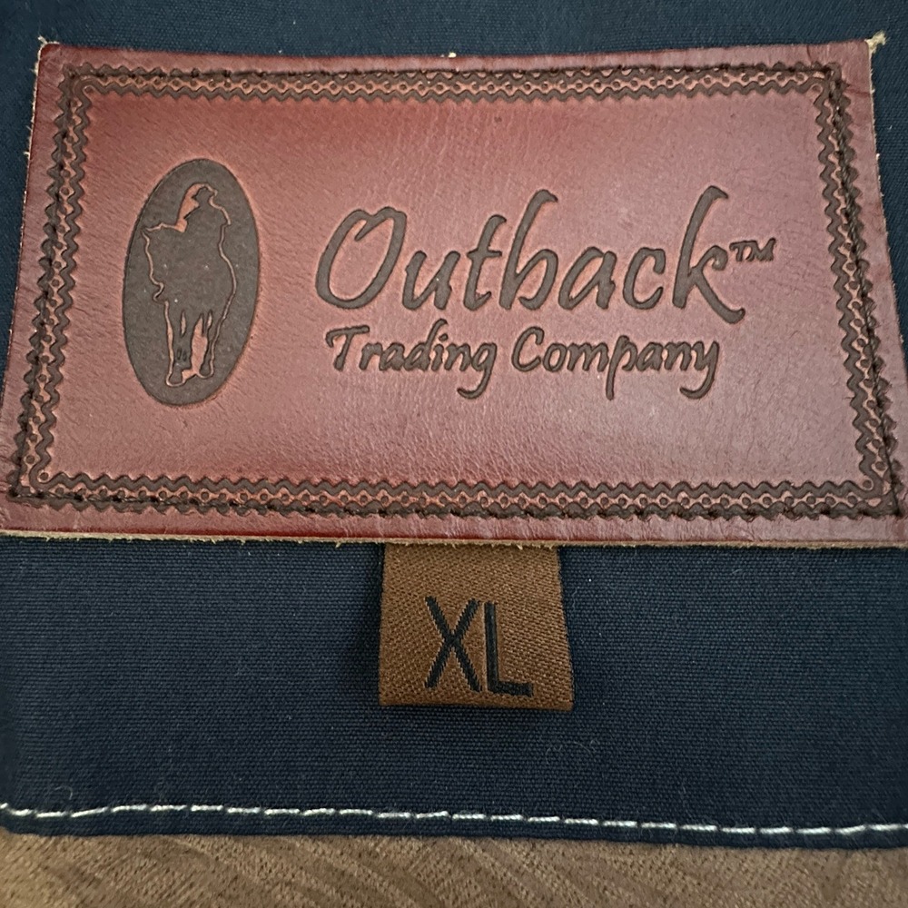 Outback Trading Co Oilskin Field Blue Ridge Jacket Men's Extra Large Lined 29665 - Picture 9 of 16